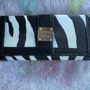 Dooney & Bourke designer zebra wallet.